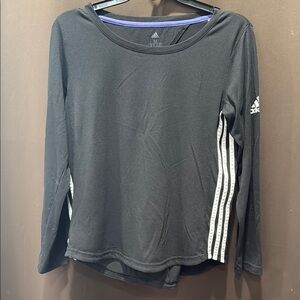Adidas Fitted Long Sleeve Climalite Top with Opening in Back, Size M